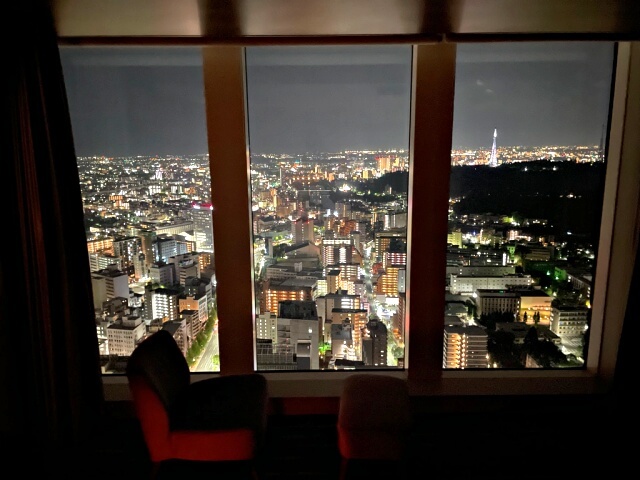 クラブプレミアルームからの眺望・夜景を撮影した画像