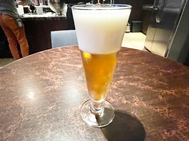 ウェスティンホテル仙台クラブラウンジの生ビールを撮影した画像