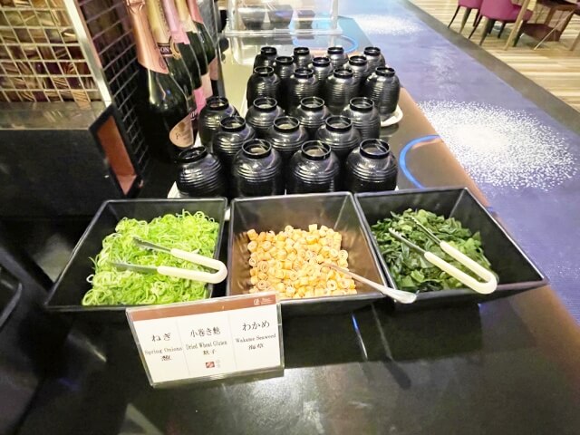 お味噌汁ステーションを撮影した画像・新横浜プリンスホテル朝食ブッフェ