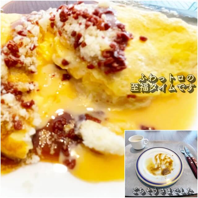 新横浜プリンスホテル朝食ブッフェ【美味しいオムレツを完食した空のお皿】を撮影した画像
