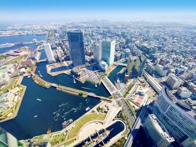 横浜ランドマークタワー・スカイガーデンからの眺め