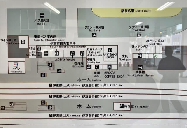 伊東駅「マップ」を撮影した画像